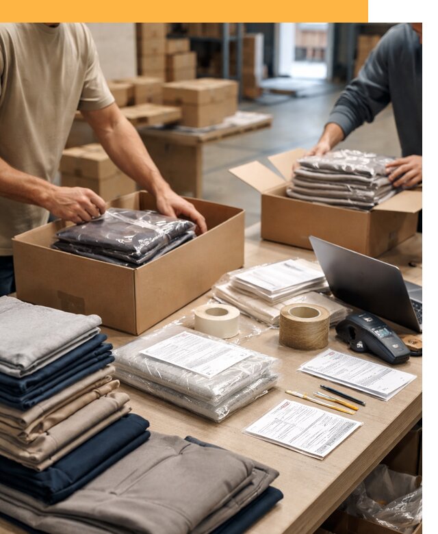 Перевозка одежды по миру от 7648 руб. с таможенным оформлением