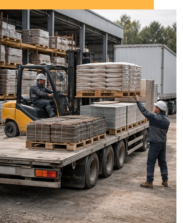 Перевозка строительных материалов по миру от 5608 руб