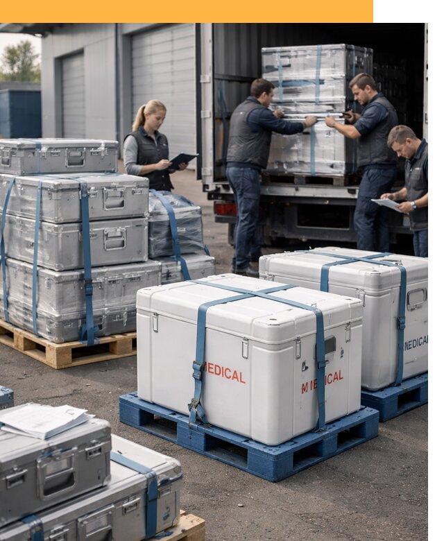 Перевозка медицинского оборудования по всему миру от 15296 руб