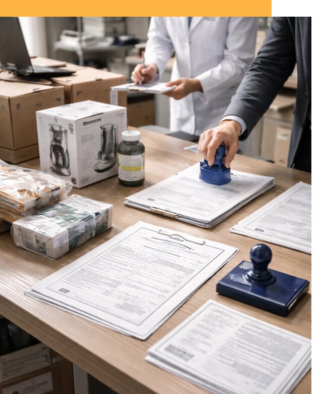 Сертификация импортных товаров от 12236 с таможенным сопровождением