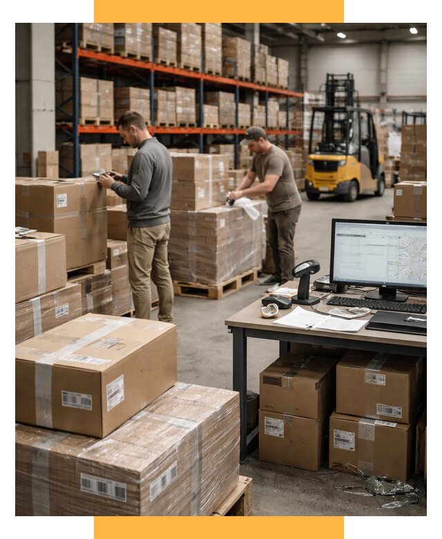 Склад консолидации в Европе от 6628 р., услуги СетСервис-Ссн